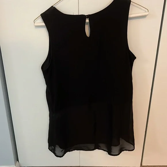 Petite small black dressy tank top - Picture 2 of 3